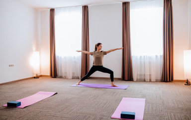 Еще больше пространства для йоги и спорта в Отеле 28 в г. Сочи на горнолыжном курорте Роза Хутор